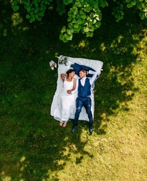 Servicio de drone para bodas